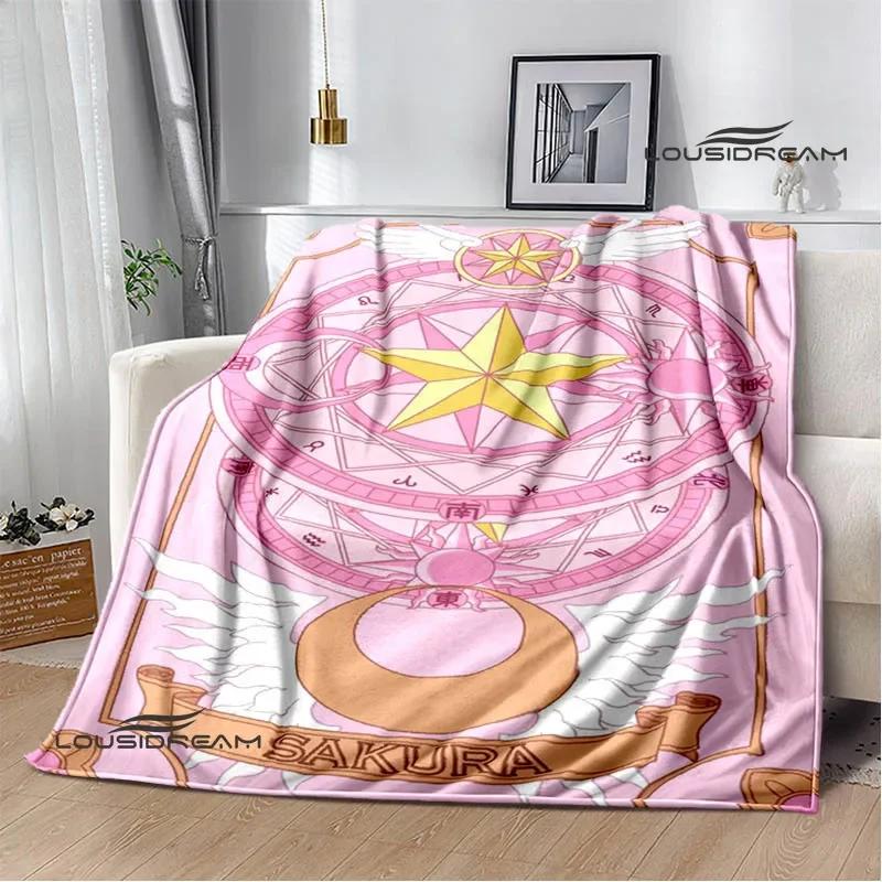 Card Captor Sakura Cartoon blankets fashion blankets Warm Flannel Soft Comfortable Blanket Home Travel Blanket Birthday Gift