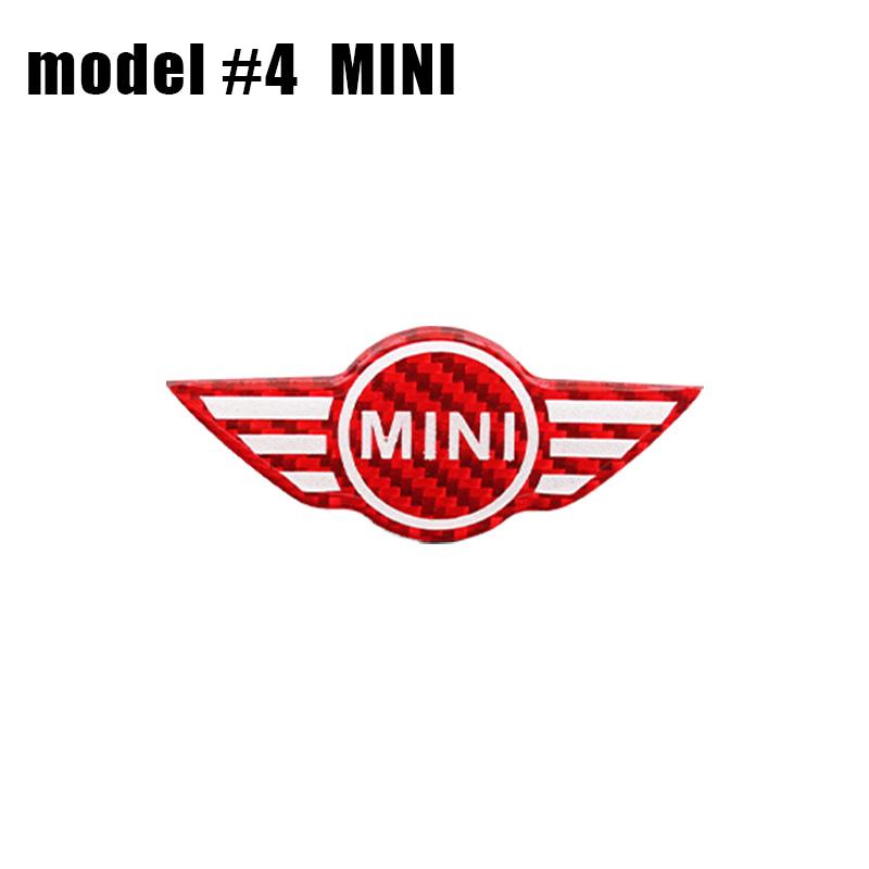1Pcs Car Styling Steering Wheel Emblem Badge Stickers For MINI Cooper One S JCW Countryman R50 R52 R53 R55 R56 F54 F55 F56 F60 gzpxv22