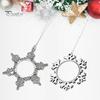 Снежинка Подвеска Рождественское украшение DIY Фото Подвесное украшение Сплав Снежинка Рождественская елка Настенный декор для окна Сад