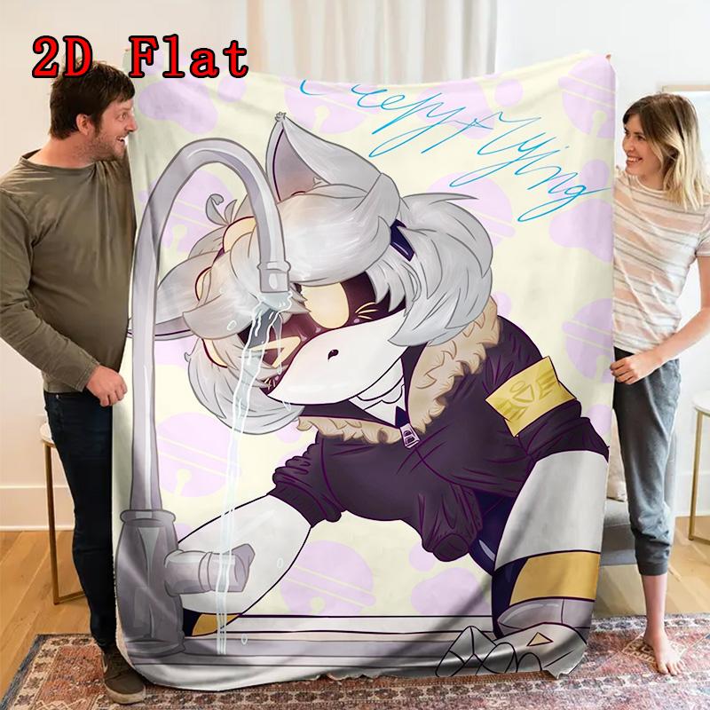 Inorganic Killer Faucet Element 2D Flat Pattern Flannel Blanket High quality All Seasons Warmth and Comfort Perfect for Christmas Gifts.