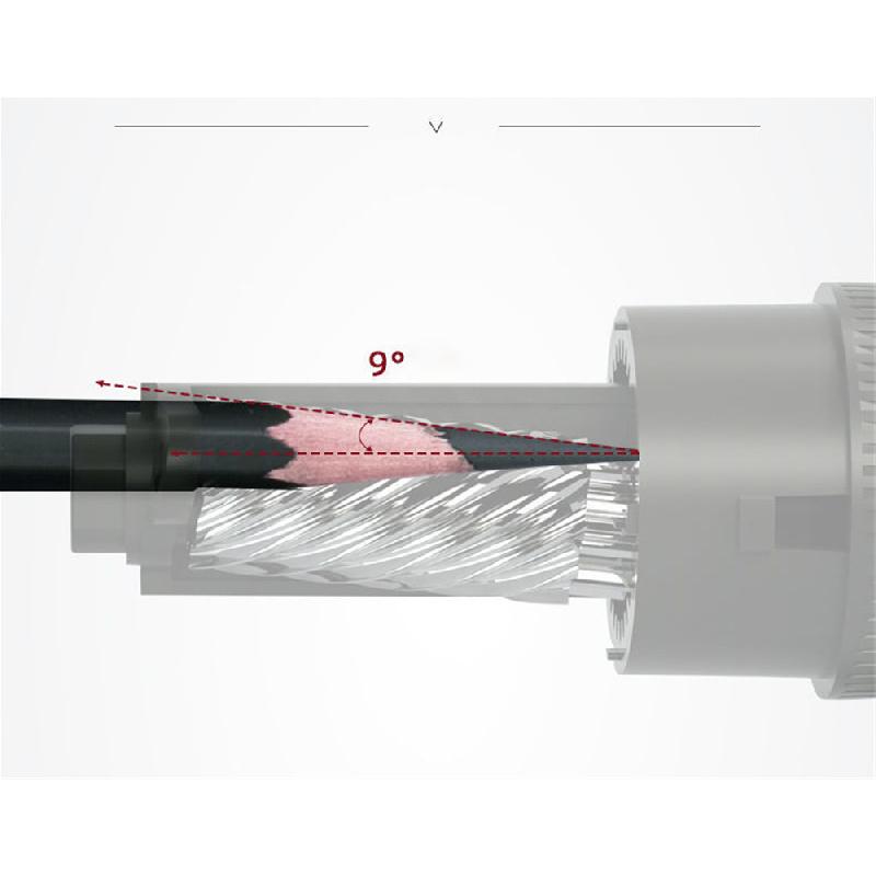 Точилка для карандашей/угольных карандашей, вращающаяся, ручная, автоматическая подача грифеля