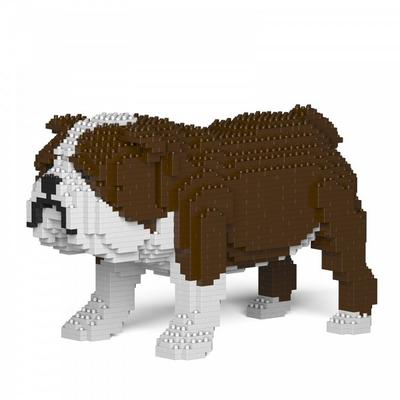 Zeka English Bulldog Premium Nanoblock S, Коричневый, популярные корейские игрушки
