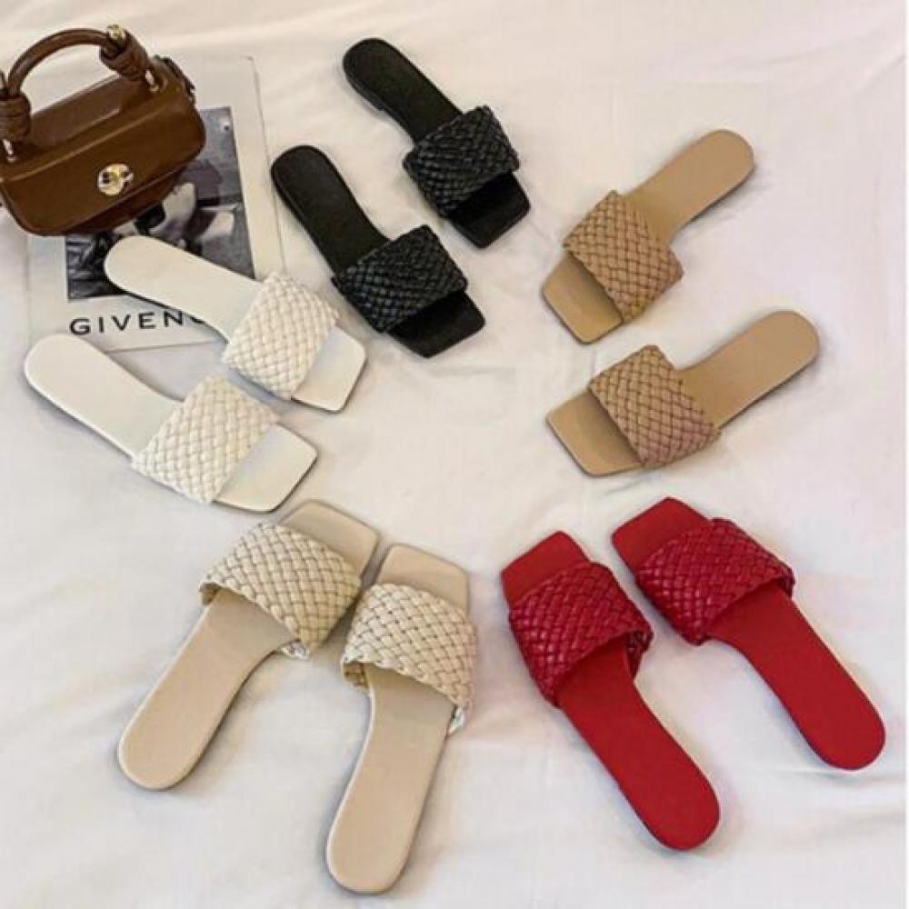New Arrivals Open Run Flat Casual Women Slippers Office Shoes Summer 5 Colors