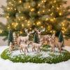 Рождественский олень Xmas Лось ПВХ Симуляция Рождественские украшения для дома С Рождеством Новогоднее украшение