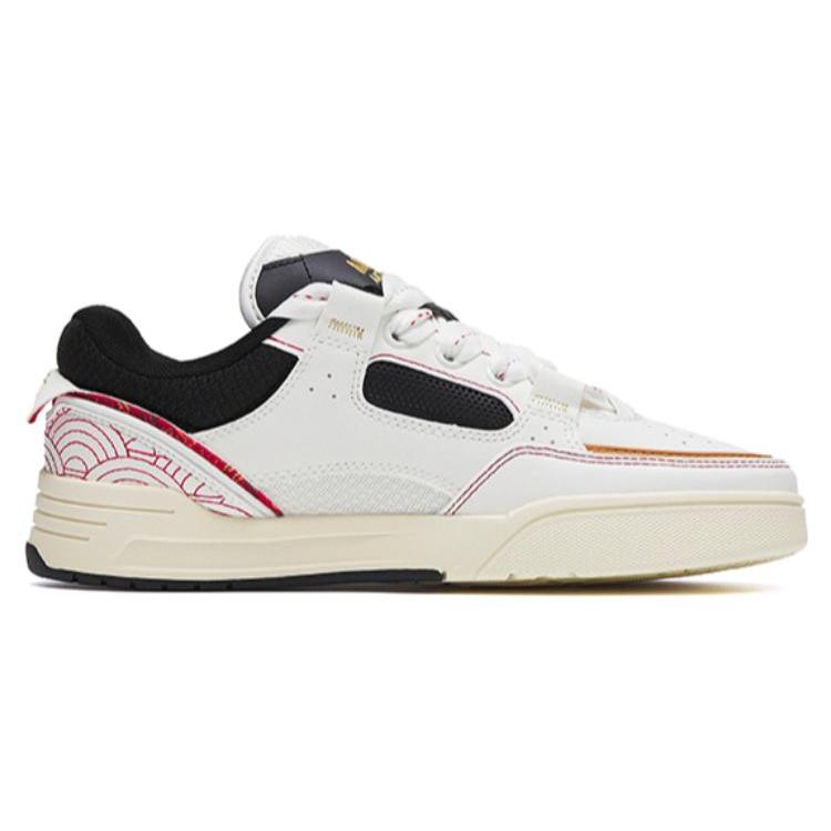 ANTA Jie Ao Collection Skateboard Shoes Women's Low top White/Black/Red 122318040-5