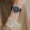 Casio СТАНДАРТная серия 50 метров водонепроницаемость и элегантность кварцевый механизм полимерный ремешок японские и корейские часы мужские часы красный циферблат MTP-E505-4AV