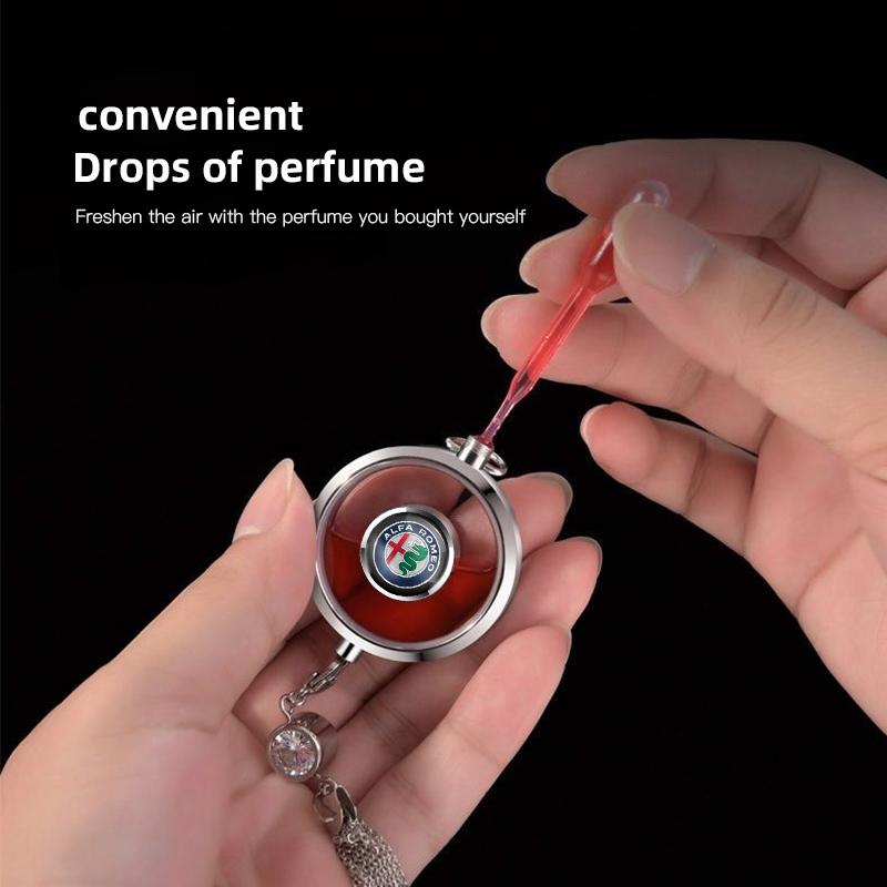 For Alfa Romeo Car Rearview Mirror Perfume Pendant Fragrance Hanging Accessories For Alfa Romeo 156 159 147 4C 8C 166 Giulia Giu