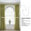 2Pcs U Shaped Curtain Tiebacks White Window Curtain Holdbacks Decorative Drapery Holdbacks  Office
