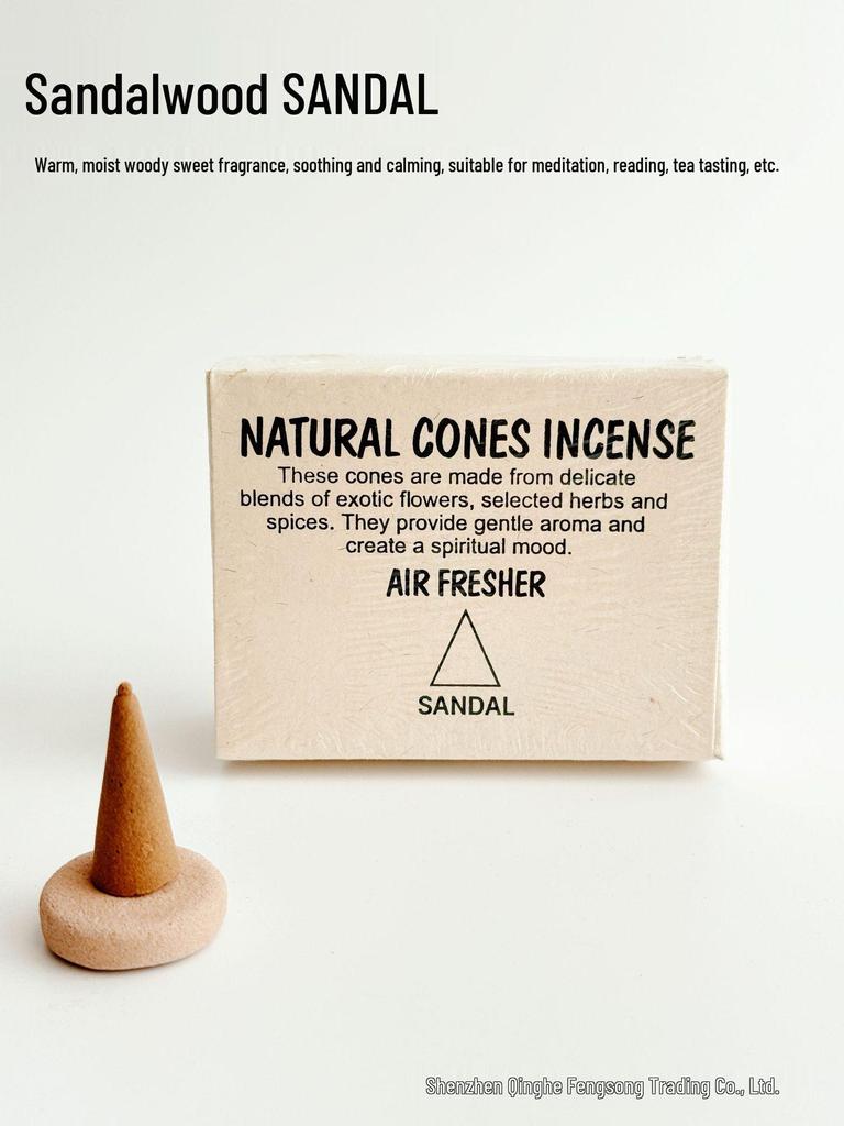 Lotus Tower Genuine Indian Handmade Aromatherapy Cone Incense - Natural Ingredients to Purify & Calm the Mind