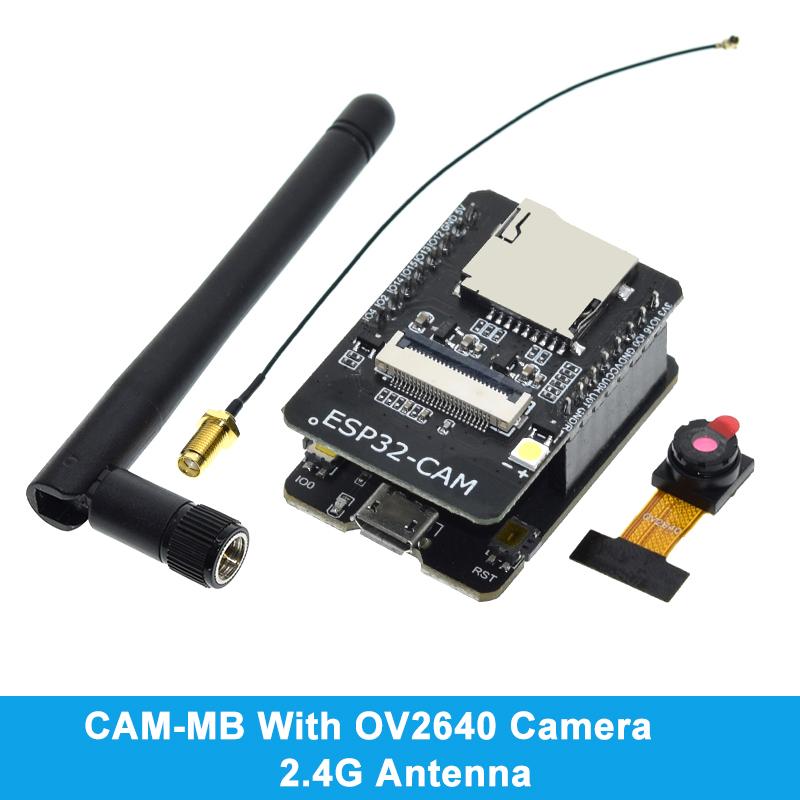 Модуль ESP32-CAM 2,4 ГГц Антенна ESP32 Последовательный в WIFI ESP32 CAM Плата разработки 5 В Bluetooth с камерой OV2640/3660 Модуль DIY