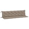 Coussins de banc - MAISON EXCLUSIVE - Lot de 2 - Oxford imperméable - 200x50x7 cm - Taupe