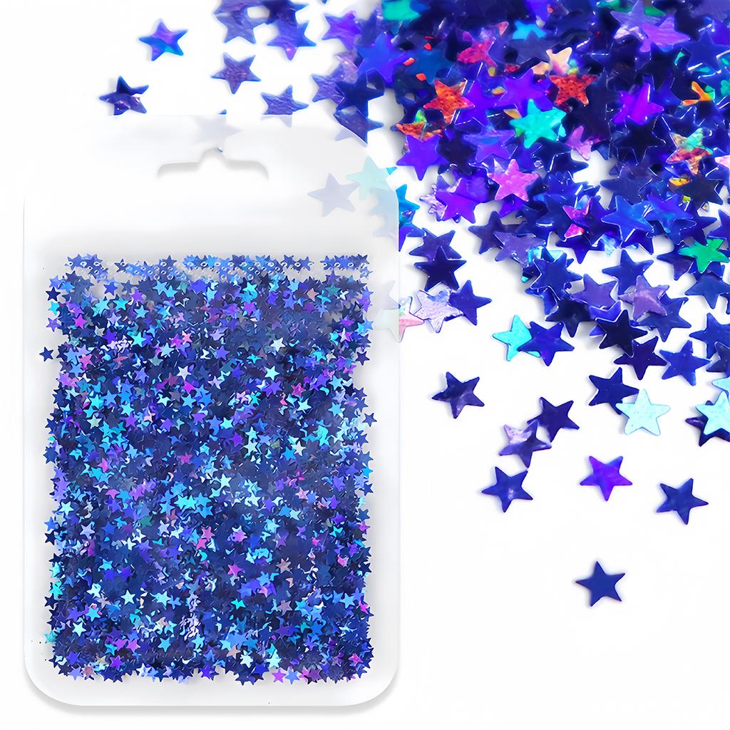 Holographic Nail Glitter Laser Stars Flakes Sequins DIY Resin UV Silicone Mold Filler Nail Art Decoration Manicure Accessories