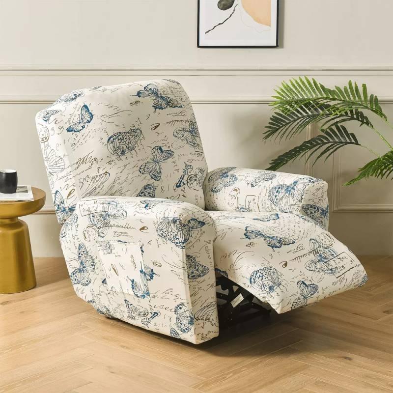 Modern Stylish Single Seat Recliner Cover Full Coverage Thick Fabric Protector
