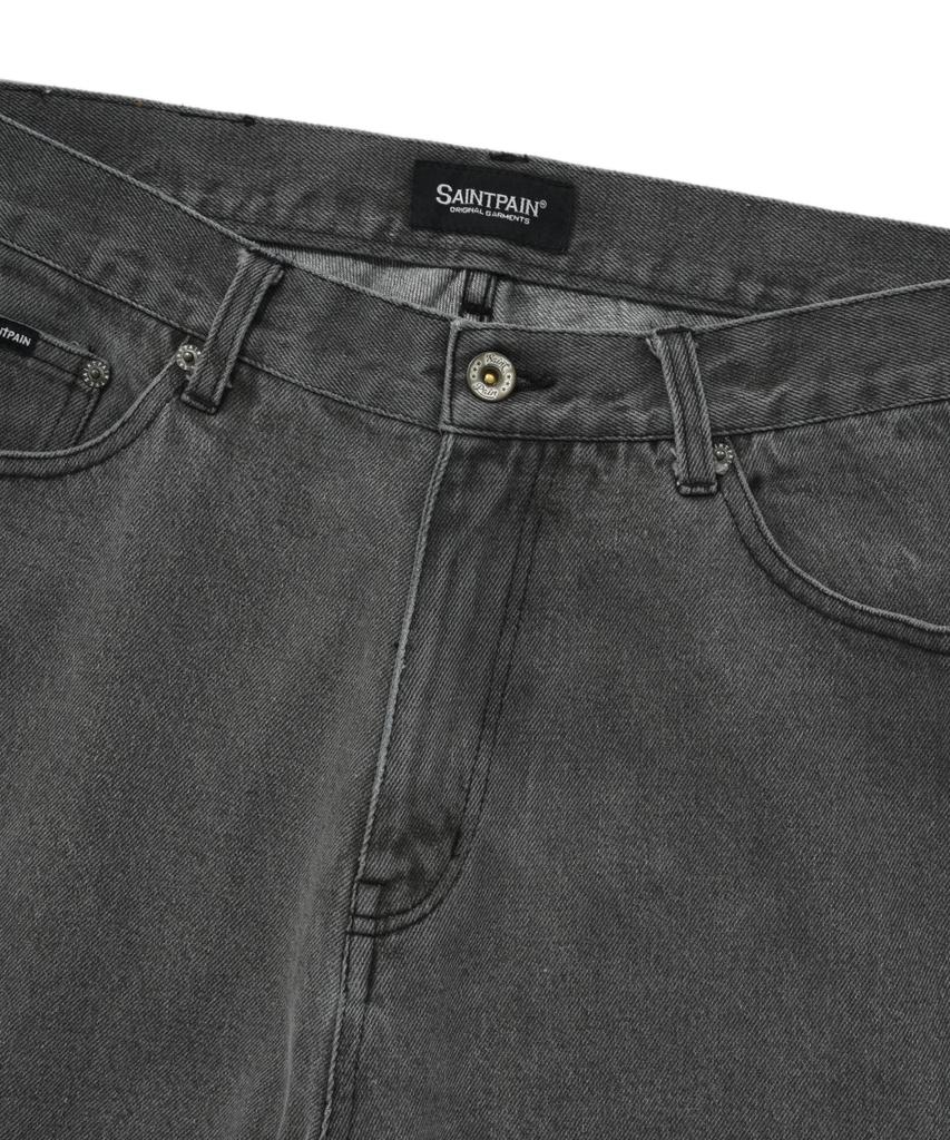 Джинсы SAINTPAIN Sp Wide Bio-Washed Denim Pants - Серо-синие