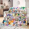 Shinchan Anime Print Blanket Warm  Comfortable Flannel Blanket Suitable for Bedrooms, Sofas, Beds, Chairs, Picnics, Travel