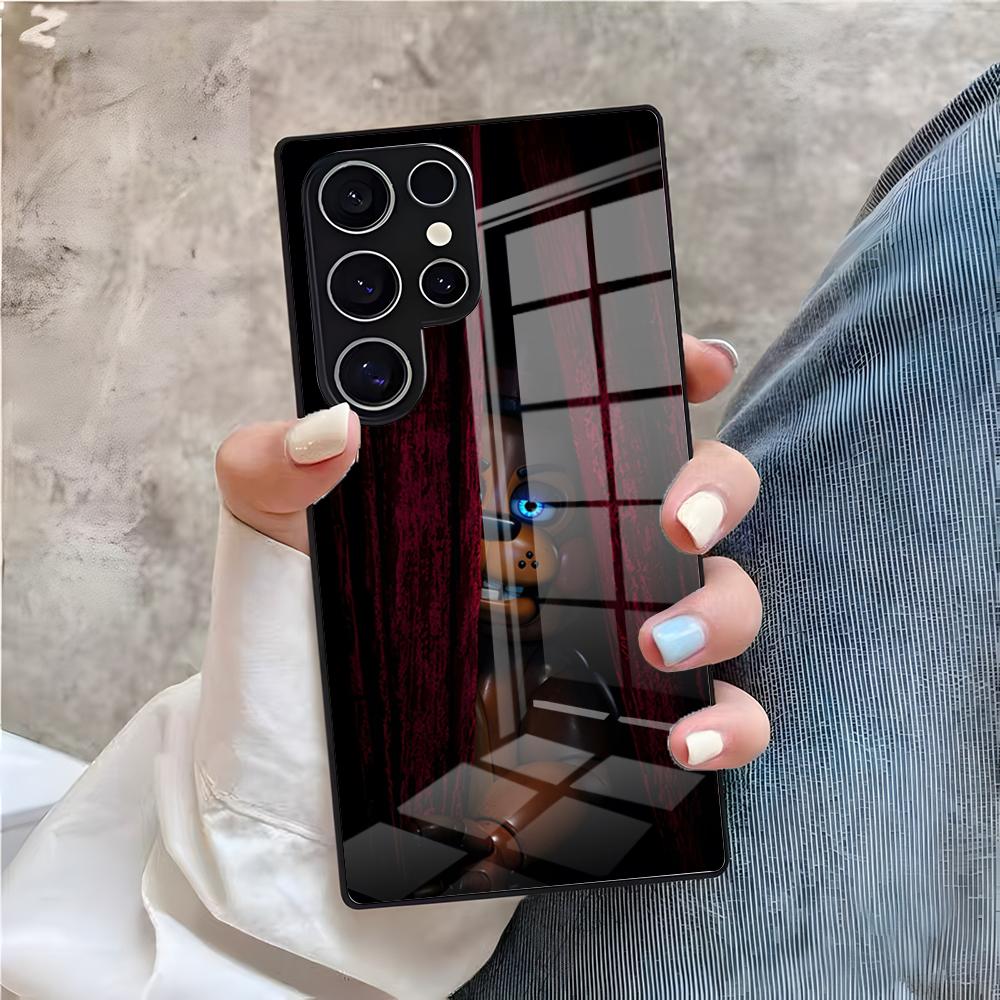 Чехол для телефона Fnaf Five-nights-At-Freddy для Samsung A25 A13 A33 5G A54 A36 A35 A56 A52 A14 Ударопрочный стеклянный чехол