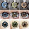 Contact Lenses For Eyes One Pair Colored Contact Lens Green Brwon Natural Look Diamond Beauty Cosmetic Color Lens Eyes Korean