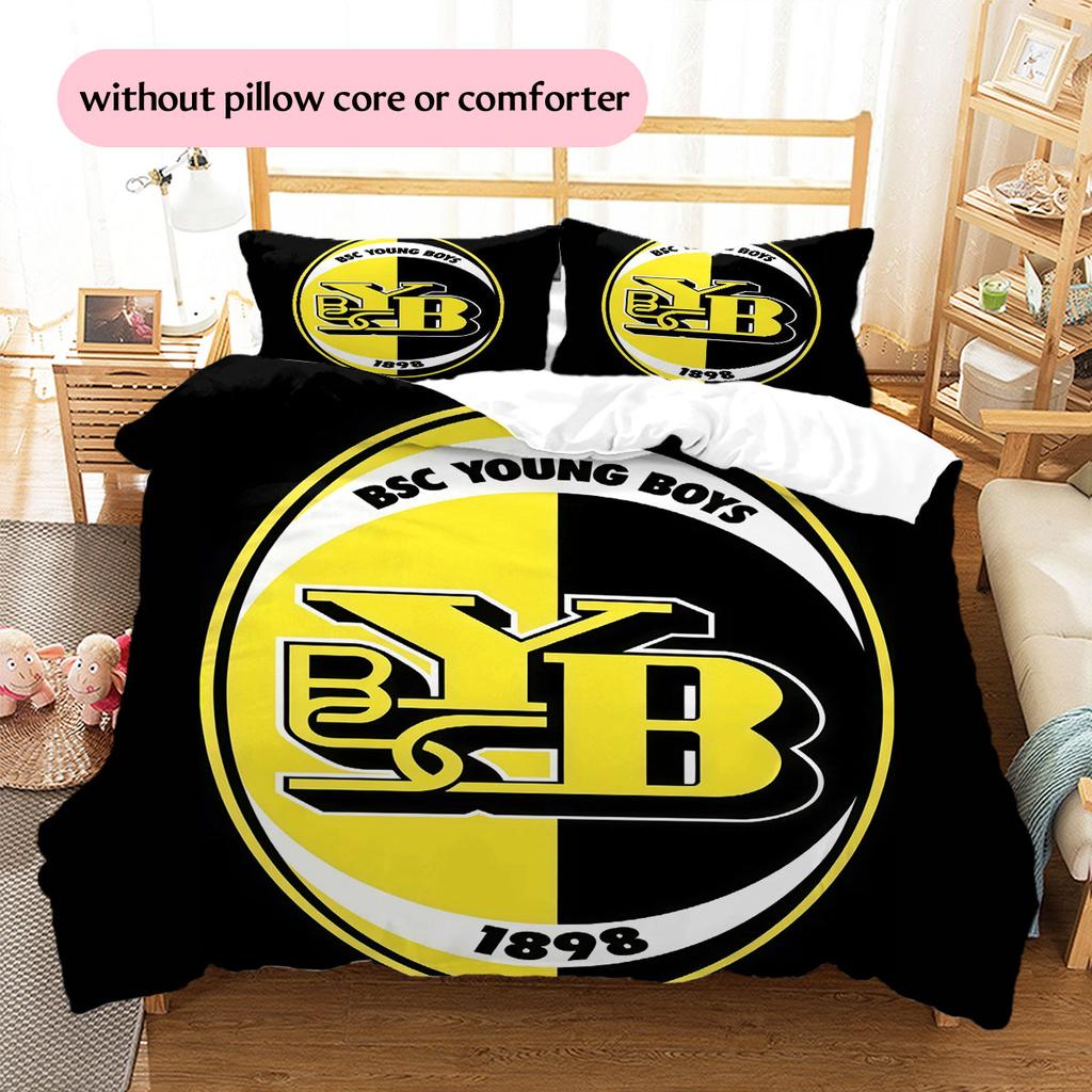 BSC Young Boys Pattern Bedding Home Decoration Birthday Gift ( 1 duvet cover + 2 pillowcase, without core),fan merchandise.