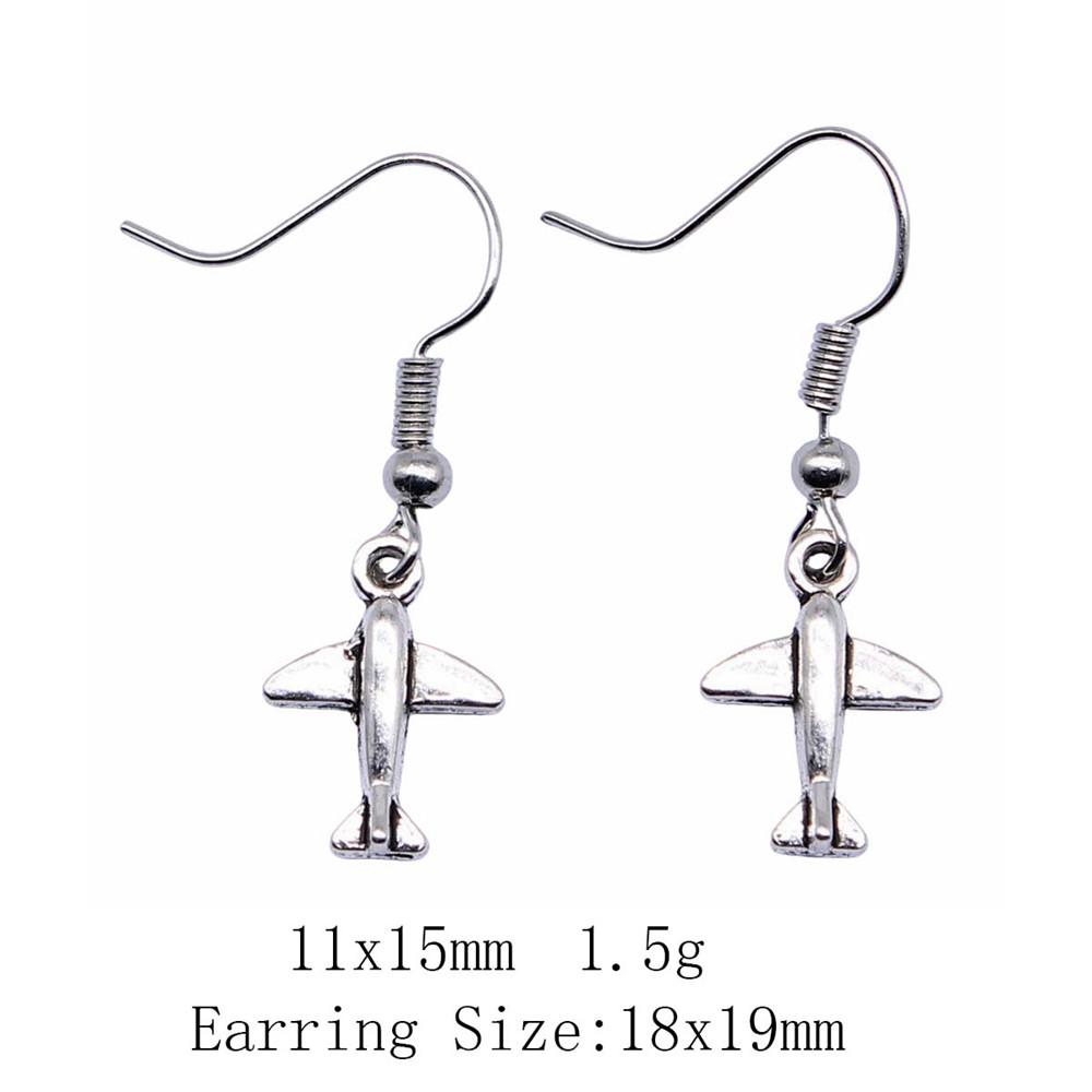 Комплект сережек на День благодарения, серьги-подвески и подвески на тему путешествий в самолете и Рождество, женские сумки, необычные серьги