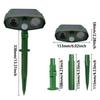 Solar Ultrasonic Mouse Repeller Waterproof Animal Repeller Outdoor Patio Lawn Dog and Wolf Repeller