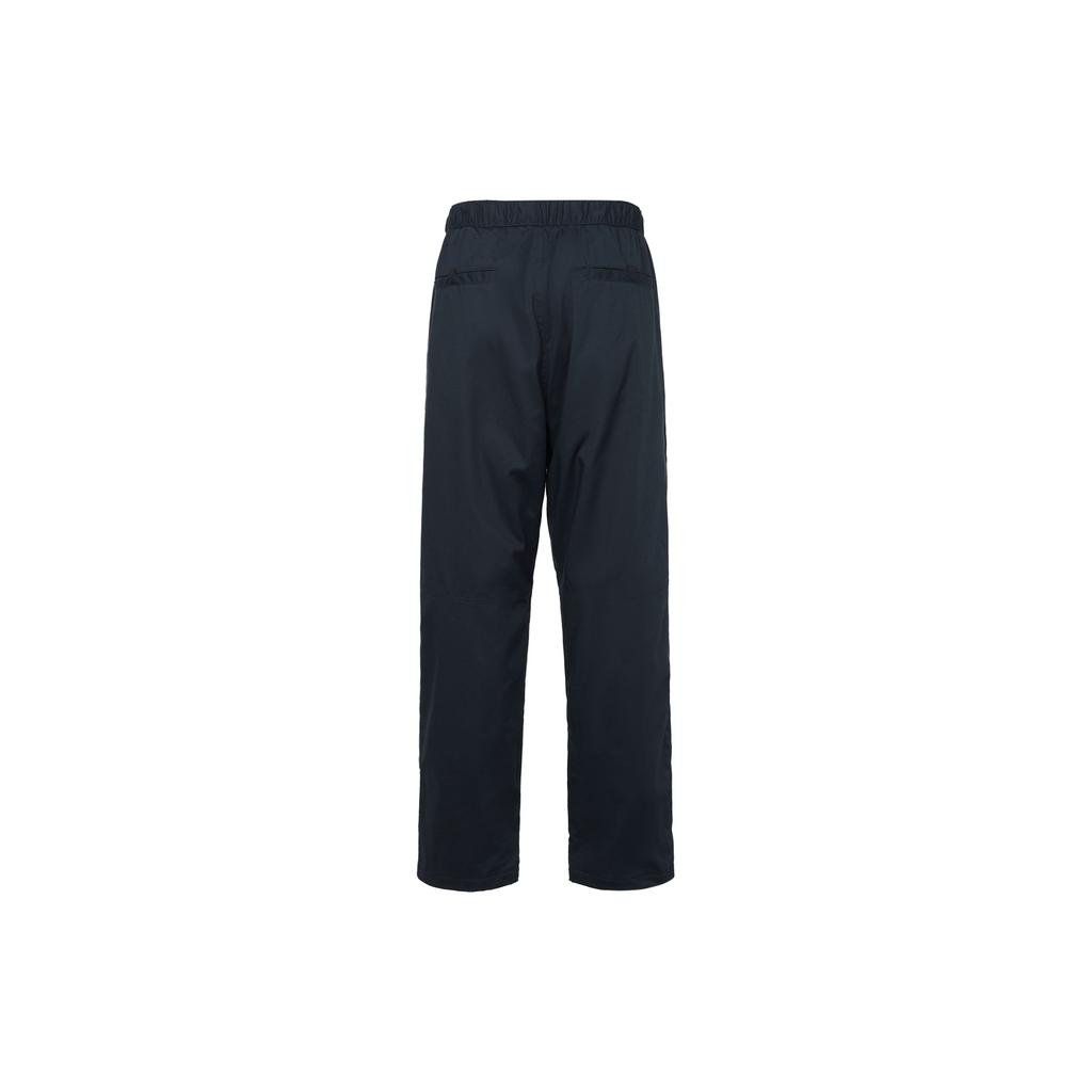 Uniqlo Однотонные прямые теплые повседневные брюки Унисекс Темно-синий 450281-68