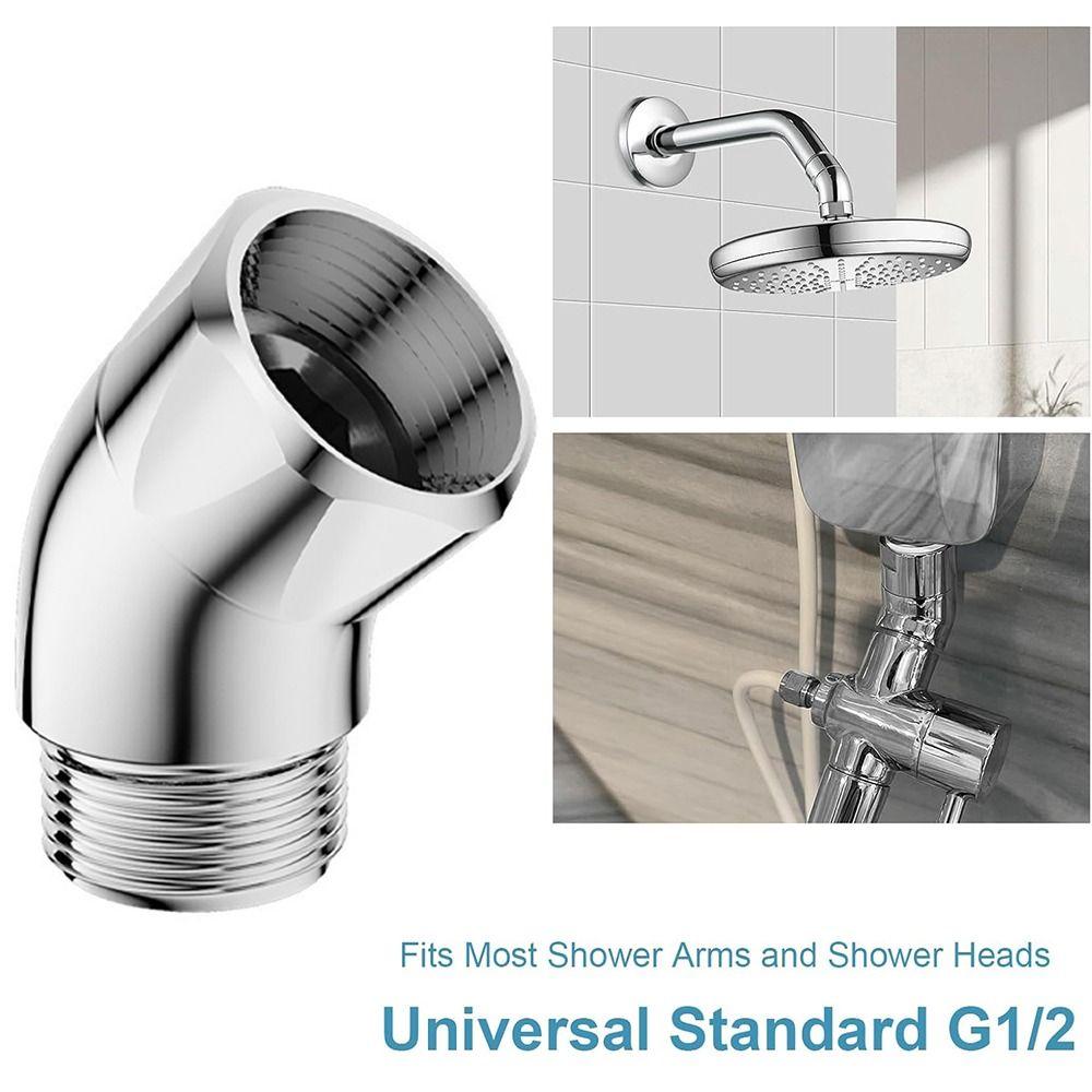 135 Degrees Shower Head Elbow Adapter Copper Adjust Bend Angle New Arm Angle Adapter