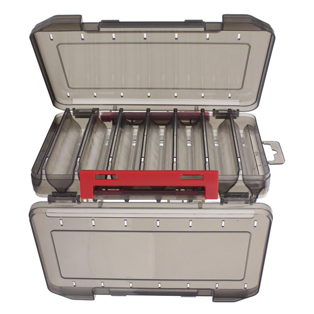 Кейс для рыбалки Двусторонний Ящик для рыболовных приманок Кейс Джиг для кальмара Воблеры Наживка Рыболовные снасти Ящик для хранения Контейнер