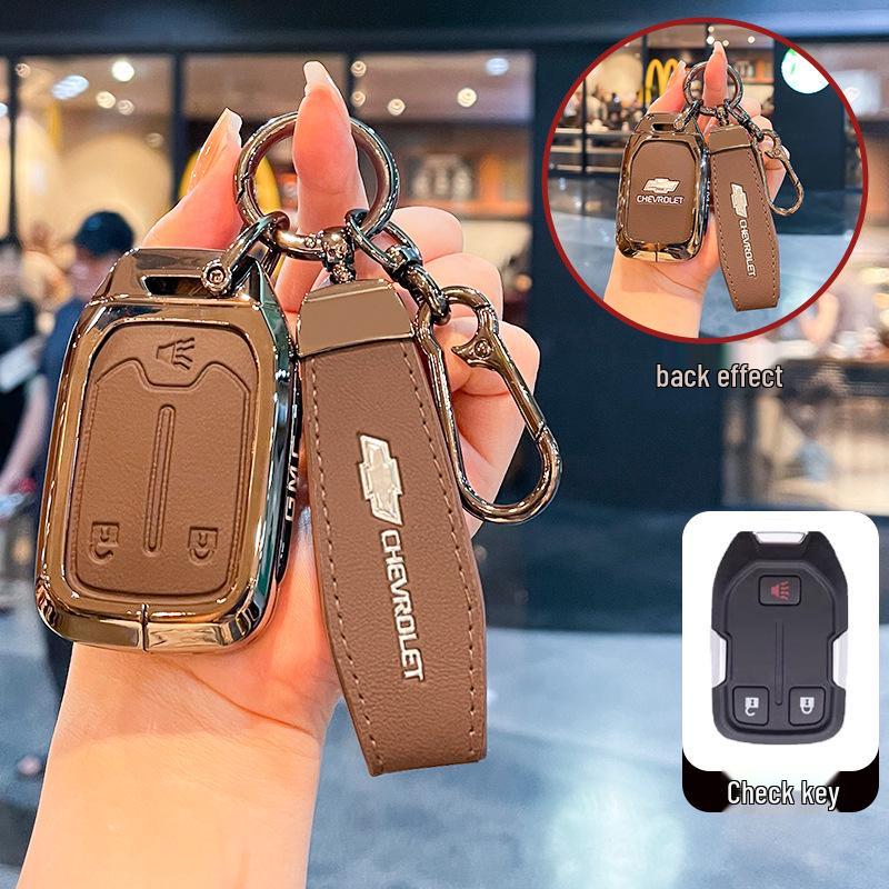 Чехол для ключей Chevrolet K5 Trax Cruze - Звезда Milesuo Металлическая пряжка Оболочка с полным покрытием