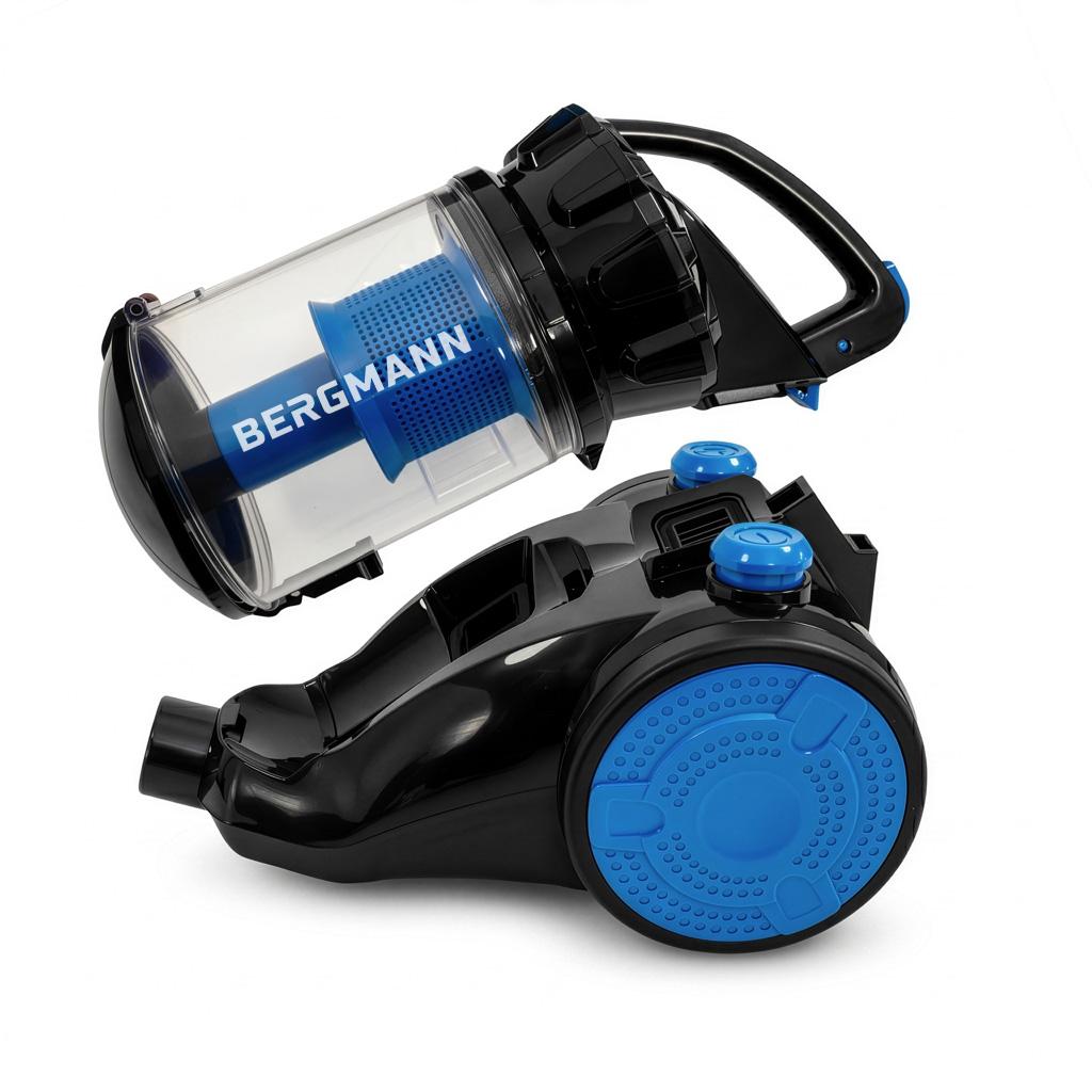 Безмешковый циклонный пылесос Bergmann Bt001O 3500 Вт 2 л с HEPA-фильтром N