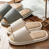 Wholesale Simple Linen Slippers Four Seasons Guests Indoor Living Room Home Floor Cotton Linen Slippers Couple