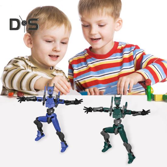 Робот Фигурка с Аксессуарами Подвижные Суставы Модель Робота Игрушка Шарнирная Фигурка Манекен Украшение для Дома и Офиса Орнамент