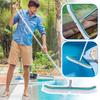 18-дюймовая синяя щетка для бассейна, инструмент для чистки бассейна, бассейн, пруд для рыбы, алюминиевая щетка для бассейна