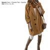 Women Casual Autumn Winter 45720 Sleeve Pockets Buttons Long Coat Loose Jacket