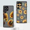 Чехол задняя крышка для телефона Funda для Samsung Galaxy S25 Ultra S20 FE Note 20 Ultra 10+ S22 S23 FE S26 S21 S24 Plus Цветок Подсолнух