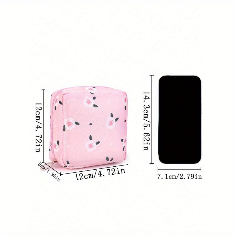 1 шт. Милая мультяшная многоцелевая водонепроницаемая сумка для хранения - Большая вместимость, сумка для хранения гигиенических прокладок, косметичка, студенческие дорожные принадлежности