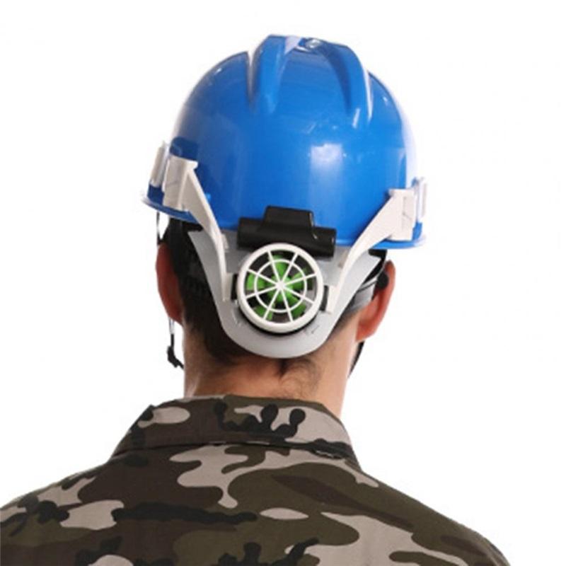 The helmet is equipped with an internal cooling fan, a helmet safety fan, strong wind force, adjustable wind belt, and a helmet fan.