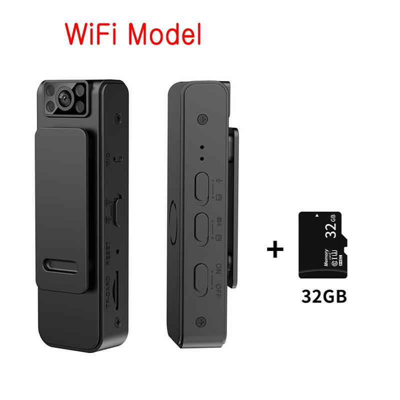 L8 Mini Camera Video Audio Recorder HD 1080P Conference Outdoor Sports Loop Recording Camcorder Lavalier Camera Magnetic Backclip