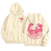 Hot-selling new women's crew neck hoodie 2D printed pattern shoulder-length long-sleeved sweater