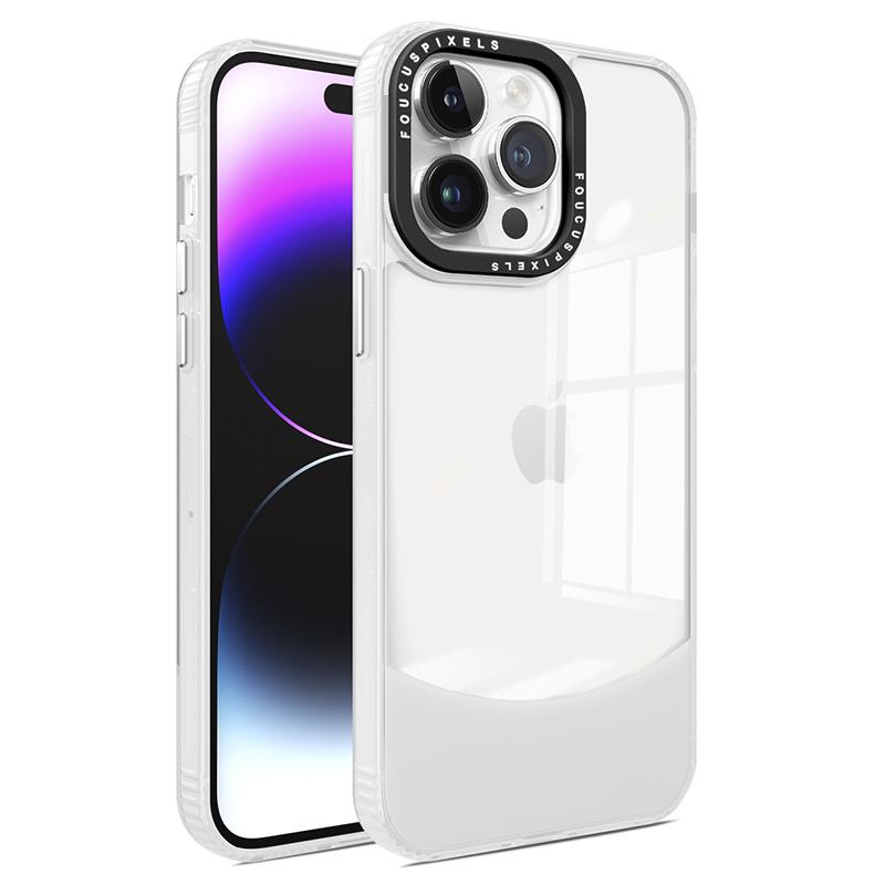 Чехол для iPhone 14 Pro Max, двухцветный ТПУ чехол для телефона, прозрачная задняя панель против царапин