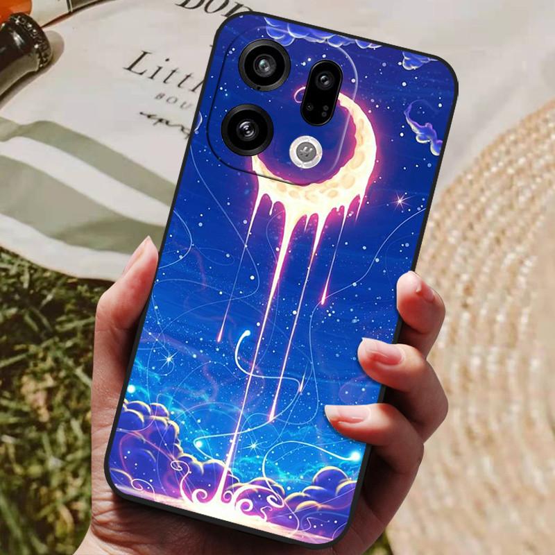 Для чехла Oppo Find X9 Pro Новый Модный Милый Мультяшный Роскошный Мягкий Силиконовый Чехол Для Oppo Find X 9 X9Pro 5G противоударный Funda Coque