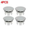 4/1Pc Wash Basin Sink Hole Overflow Ring Hollow Plug Kitchen Bathroom Insert Replacement Trim Bath Drain Cap Plastic Round Cover