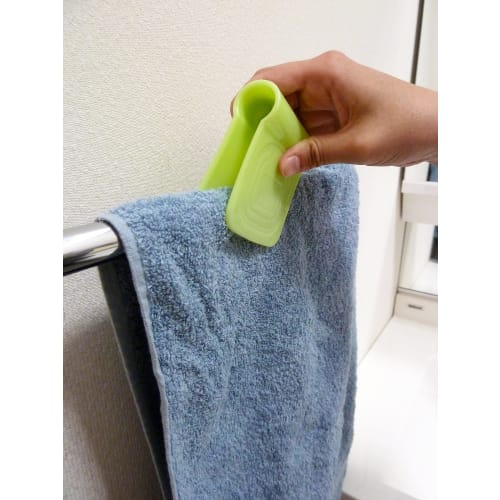 Sanko Towel Stopper, 2-Pack, Yellow-Green, AE-26