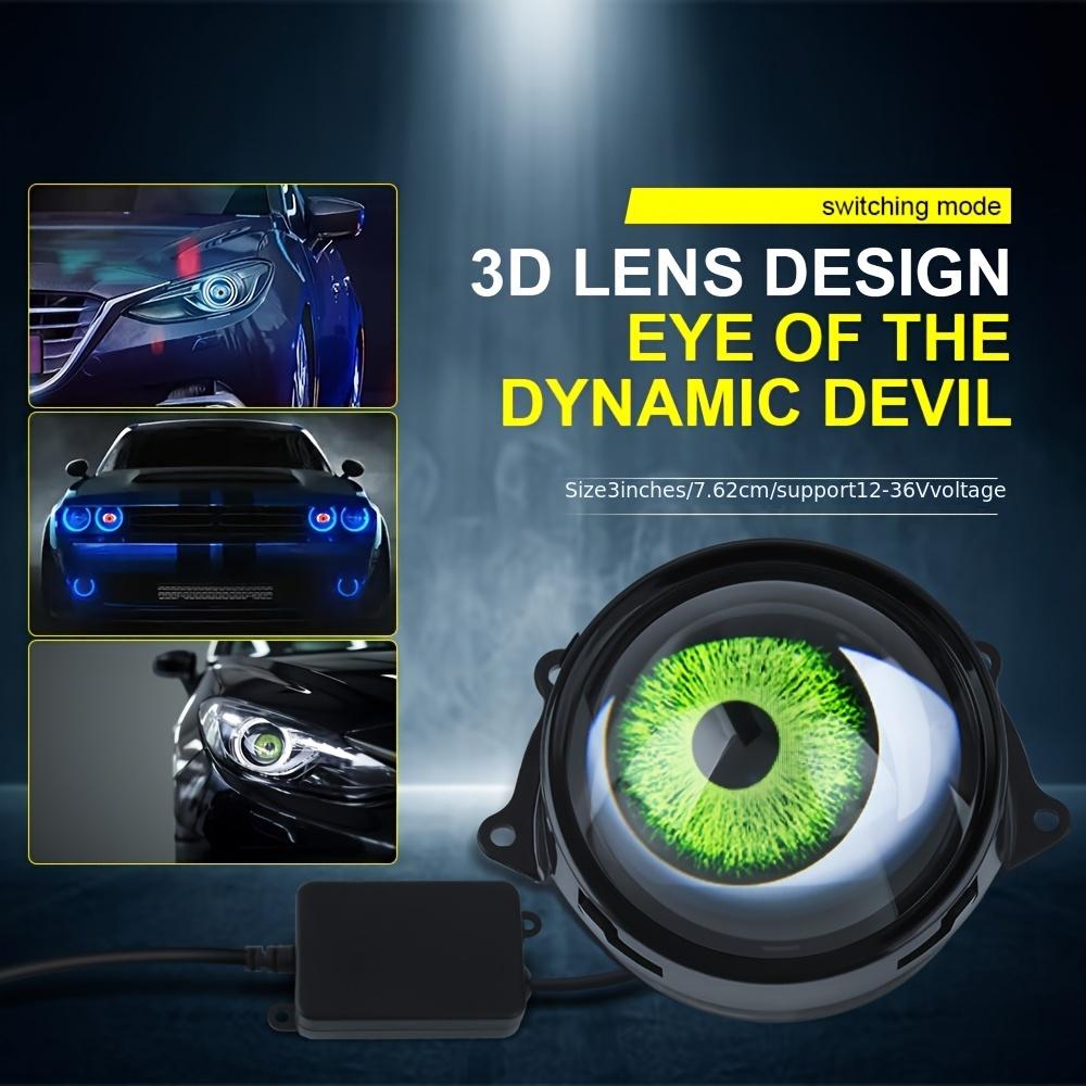 Динамические Devil Eyes 3-дюймовые светодиодные фонари 33 модели 12-36 В Eyes комплекты для модернизации аксессуаров для автомобилей и мотоциклов