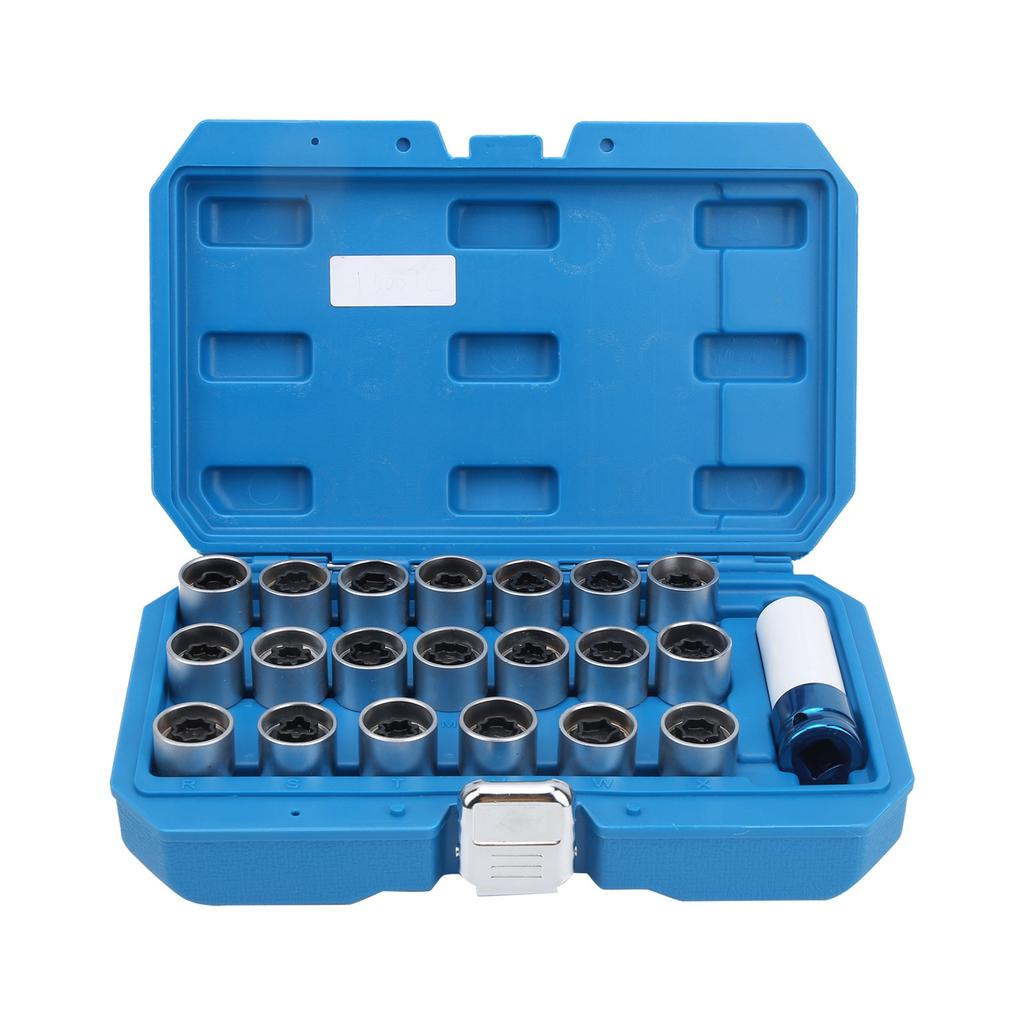 21 шт. противоугонный инструмент для снятия гаек колесных болтов с набором инструментов 20 фиксирующих ключей 17 мм