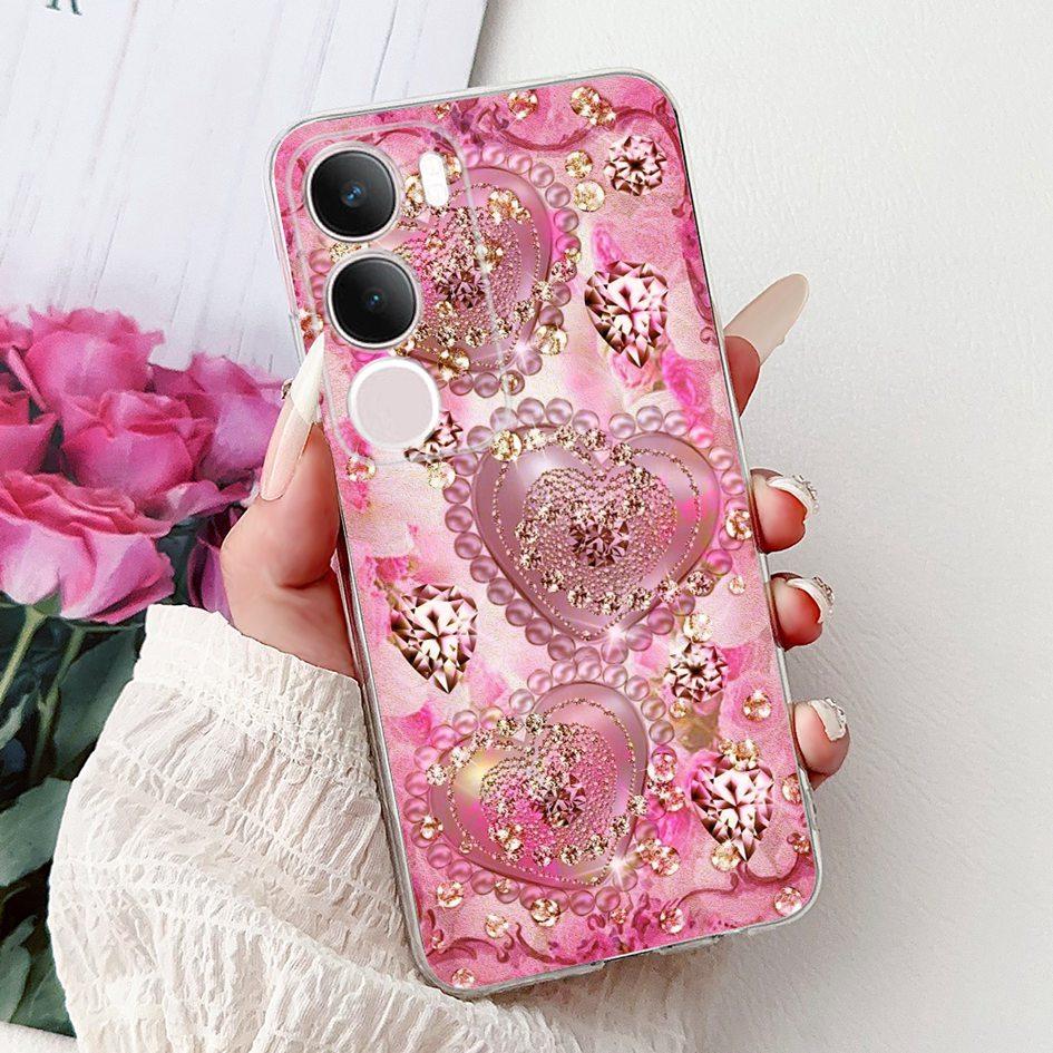 Silicone Case For Vivo Y19s V2419 Cover Lovely Cat Butterfly Cartoon Soft Back Protective Shell For Vivo Y19s 4G Y 19s TPU Coque