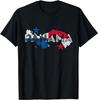 Panamanian Map And Flag Souvenir - Distressed Panama T-Shirt
