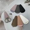 Nose Hair Scissors Case: Leather, Six Colors, Logo Printing Available, Fits Eyebrow & Beard Scissors.