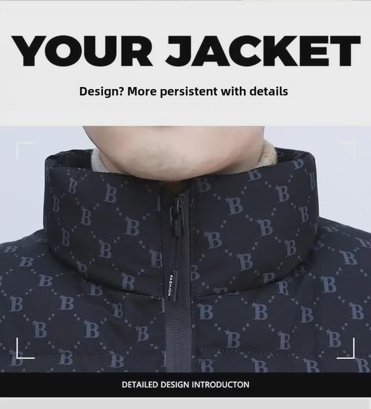 Мужской модный хлопковый жилет с воротником-стойкой - повседневная мода осень/зима