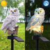 Solar Owl Resin LED Light Outdoor Garden Floor Insertion Light Garden Path Street Light Christmas Day Decorative Atmosphere Light