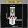 2/6x Wireless Head Lamp 6000K LED Headlights 12V Car Fog Bulbs For Chevy Tahoe 2007 2008 2009 2010 2011 2012 2013 2014 Plug&Play